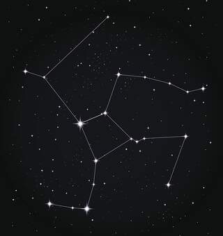 Vector Illustration.EPS10, Ai10, PDF, High-Res JPEG included. Constellation Hercules. Star field