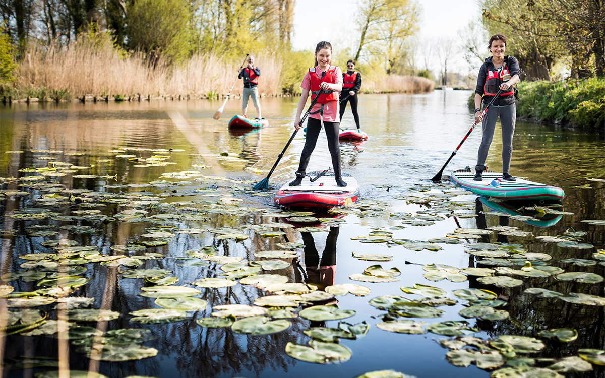 Sup(p)erfamilie: met z’n vieren het (wilde) water op