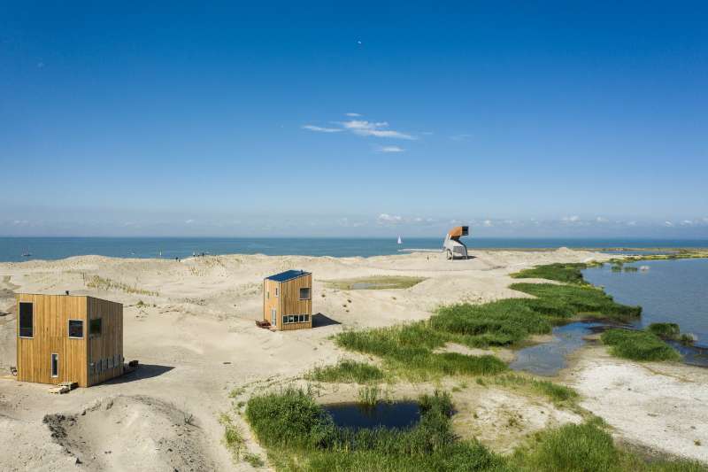 Overnachten aan zee: 7 huisjes op het strand