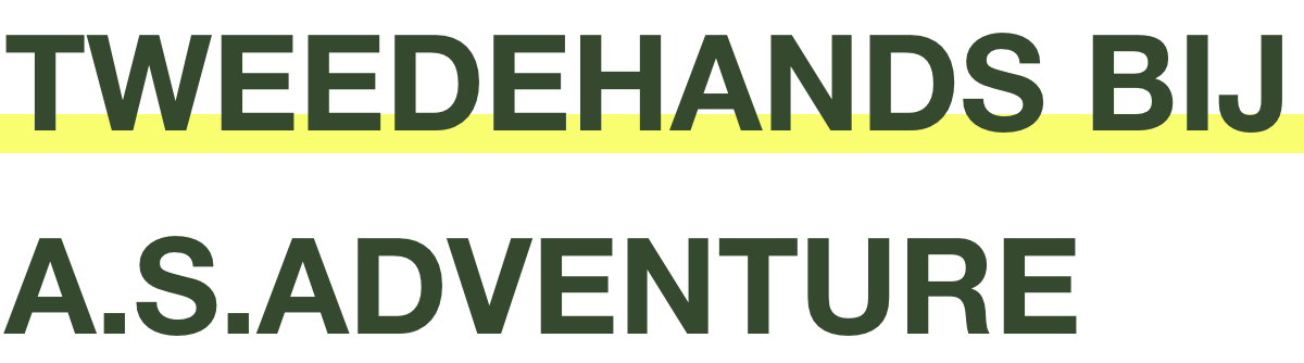 Tweedehands bij A.S.Adventure